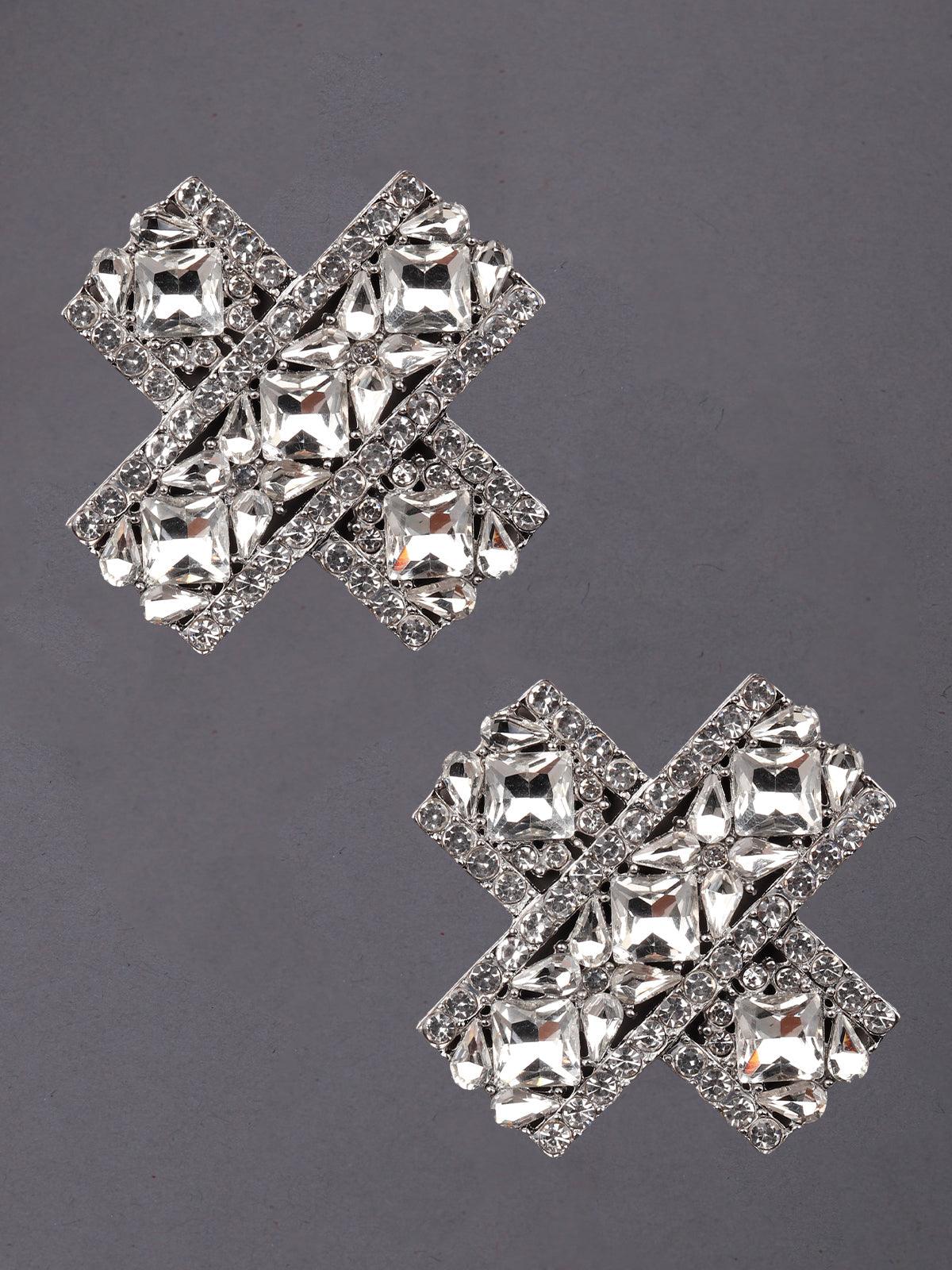 Odette Women Silver Metal Earrings - Image 3