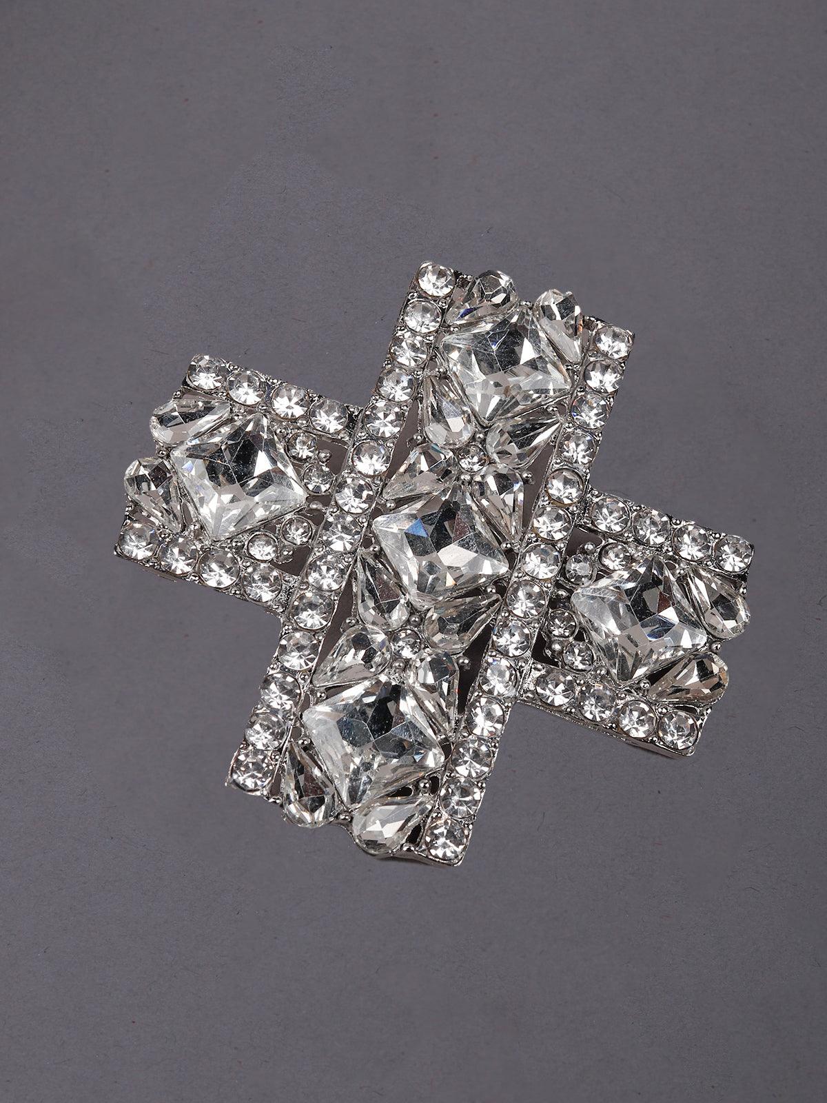 Odette Women Silver Metal Earrings - Image 6