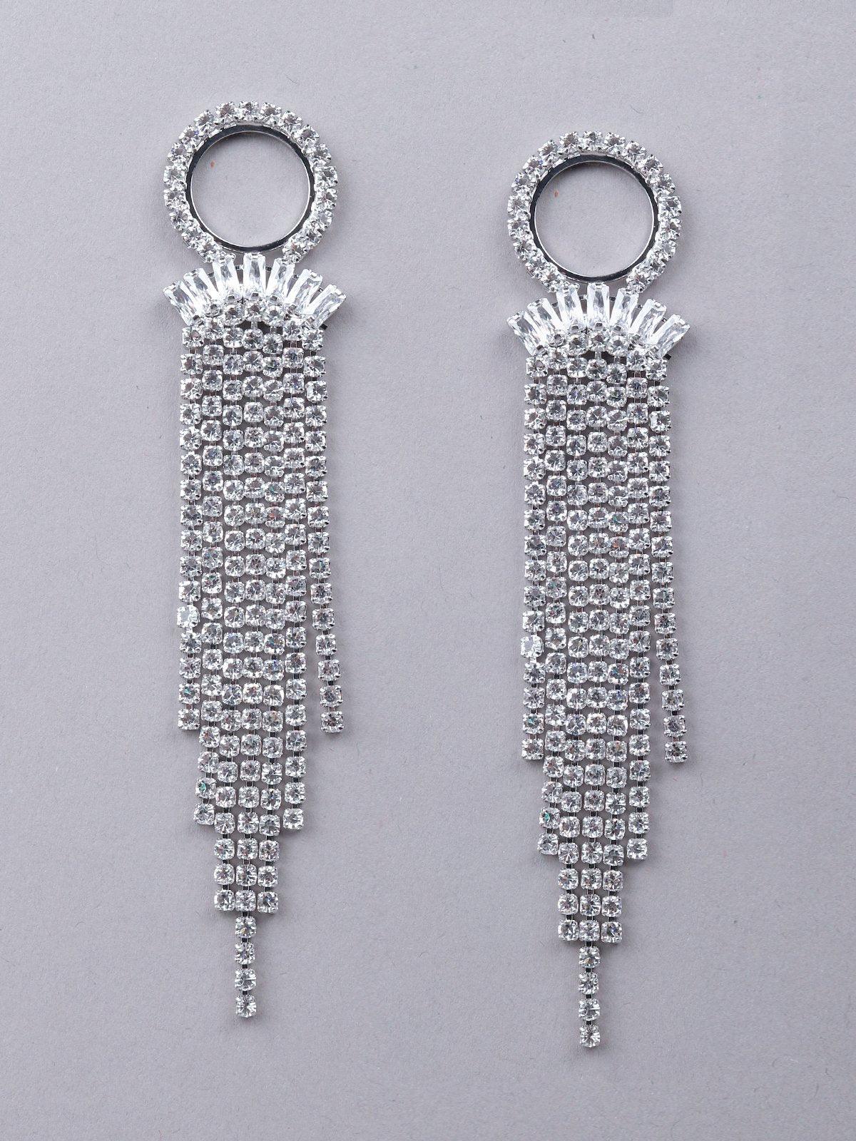 Odette Women Silver Metal Earrings - Image 3