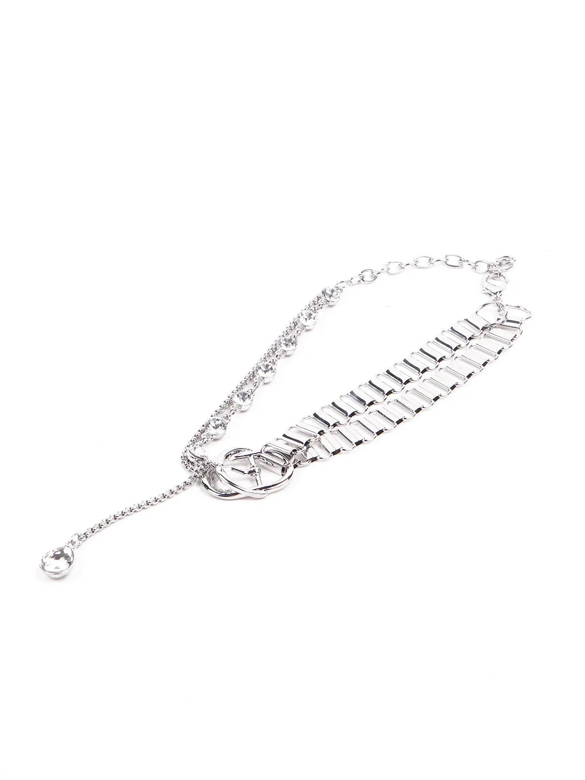 Odette Women Silver Designer Necklace - Image 4