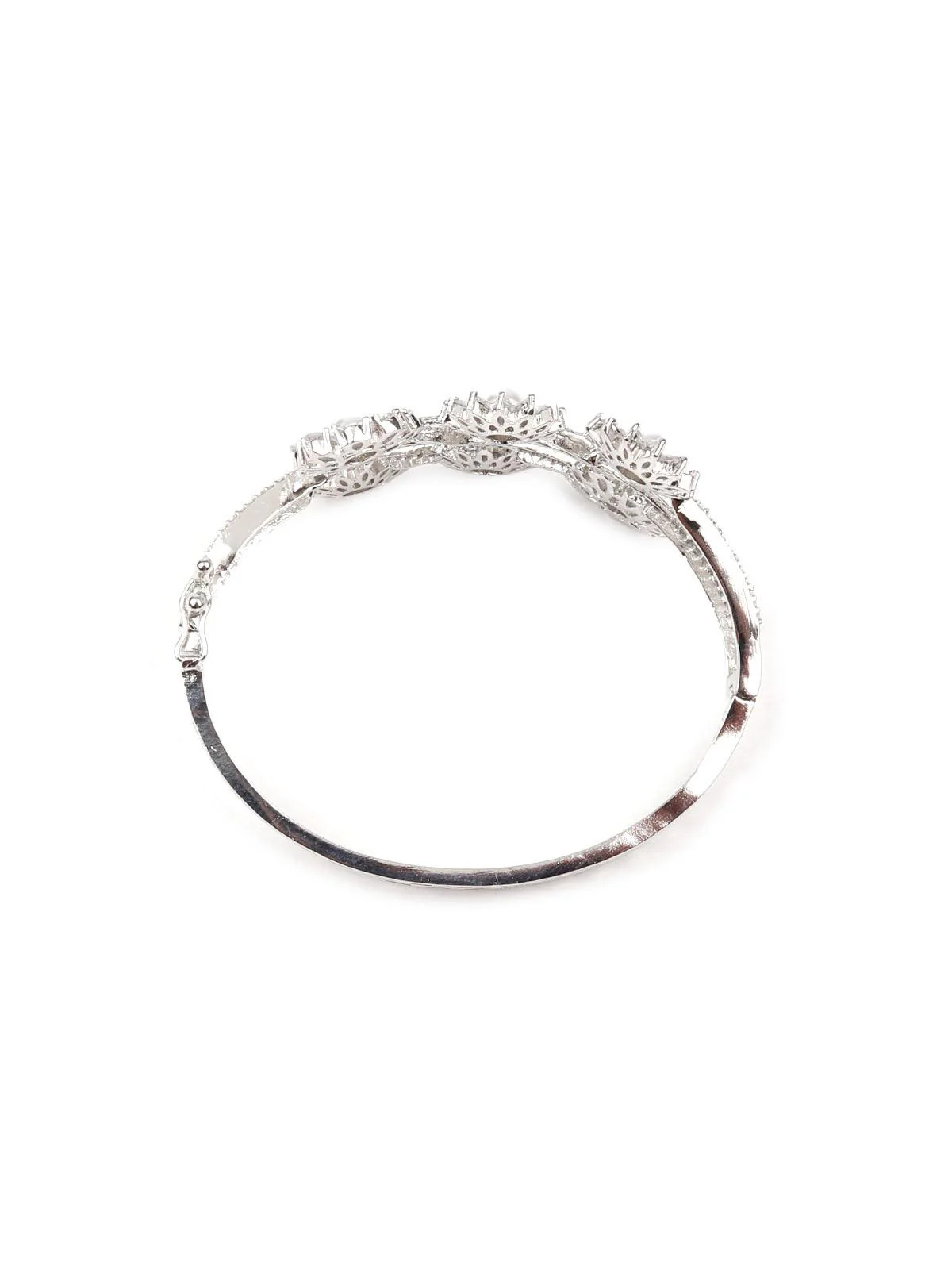 Odette Women Silver Diamante Gorgeous Bracelet - Image 5