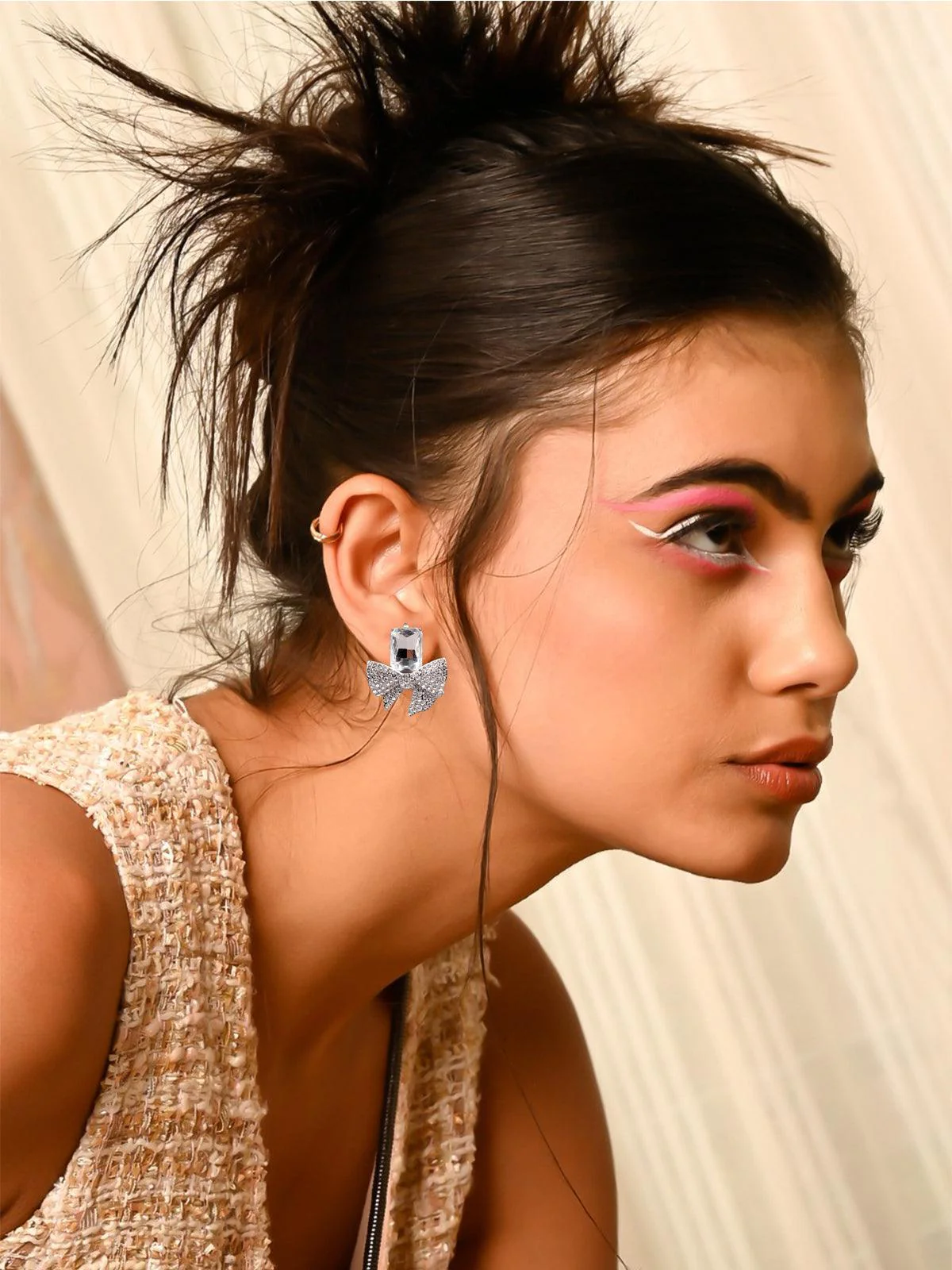 Odette Women Silver Metal Earrings