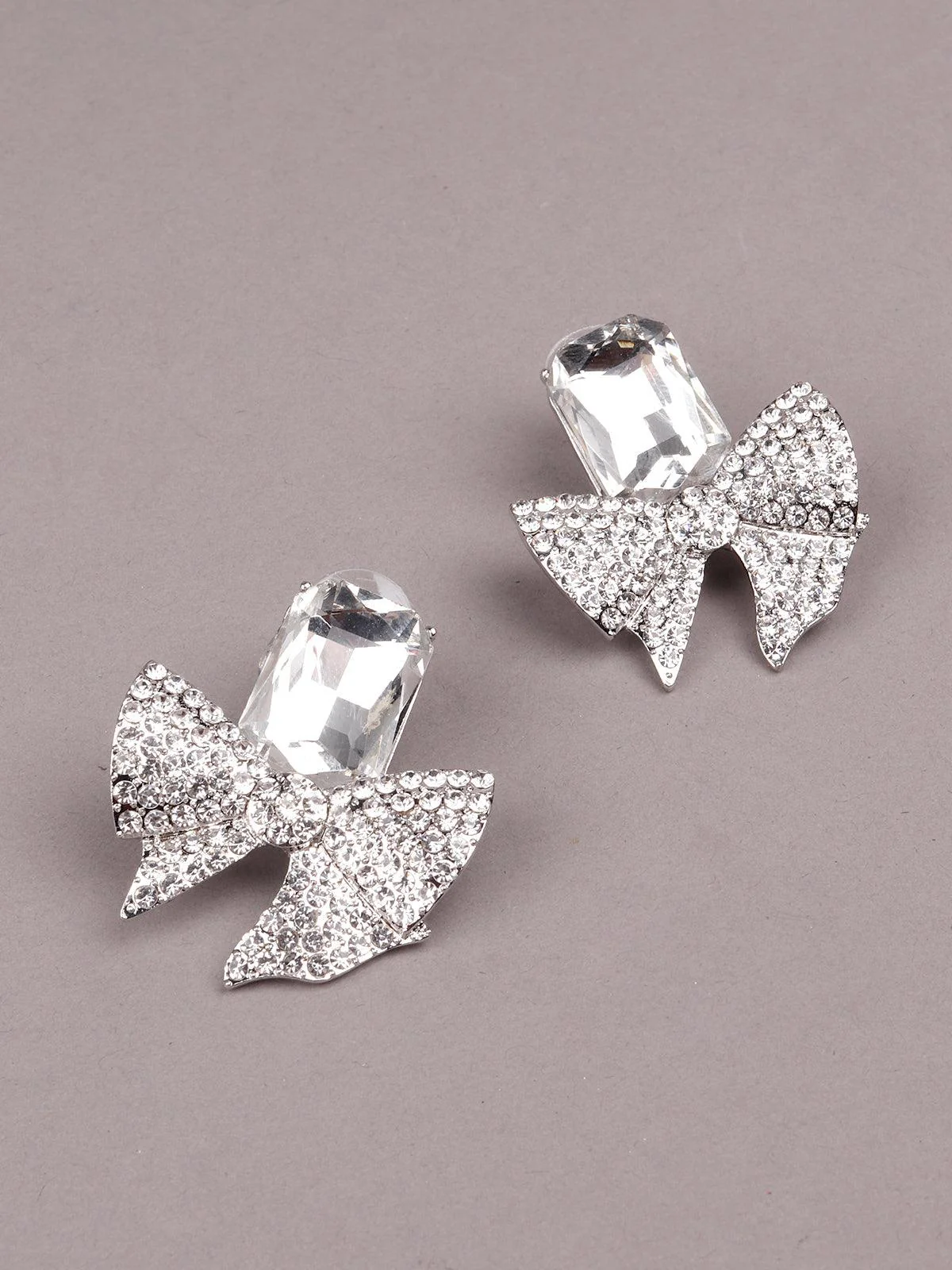 Odette Women Silver Metal Earrings - Image 4
