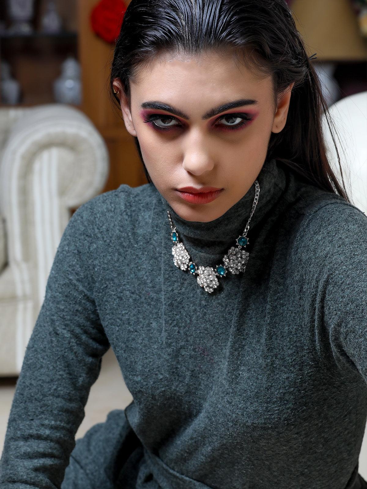 Odette Women Silver Metal Necklace