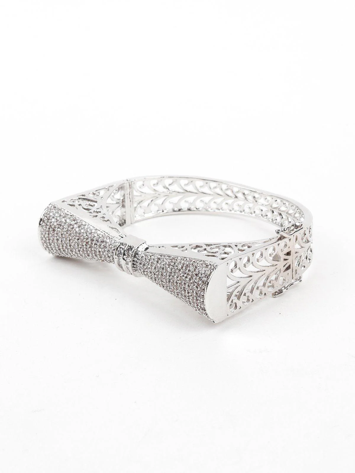 Odette Women Silver Metal Bracelet - Image 4