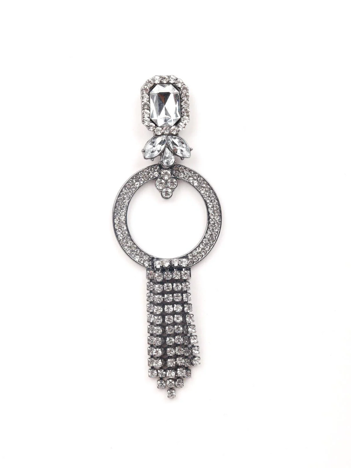 Odette Women Silver Metal Earrings - Image 4