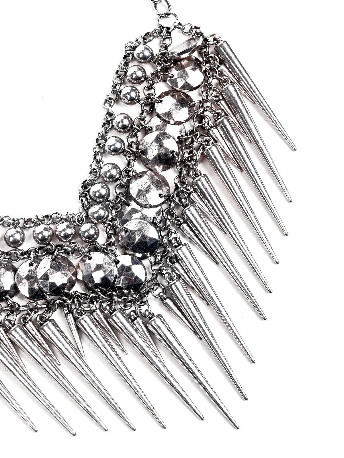 Odette Women Silver Metal Necklace - Image 5
