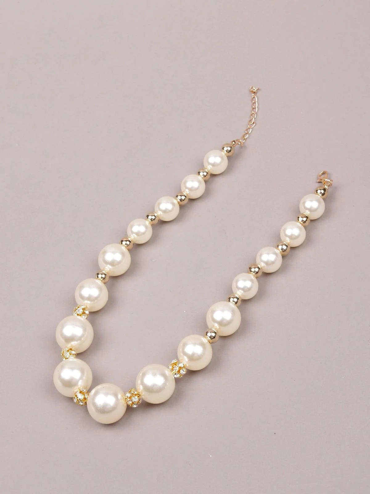 Odette Women White Metal Necklace - Image 4