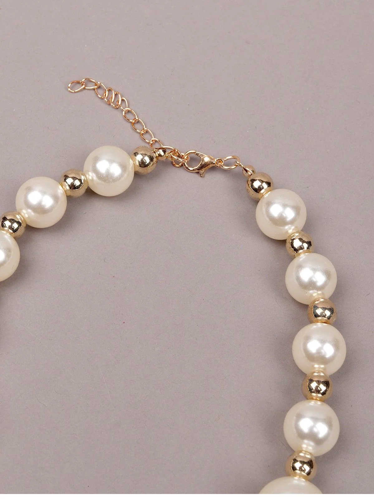 Odette Women White Metal Necklace - Image 6