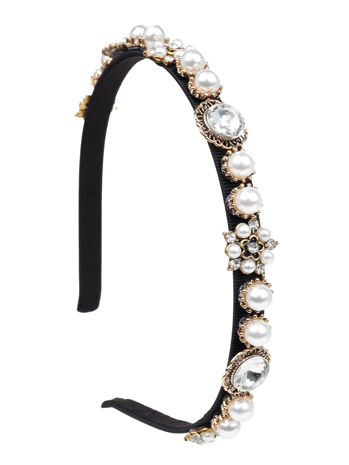 Odette Women Black Rhinestones Hairband - Image 5