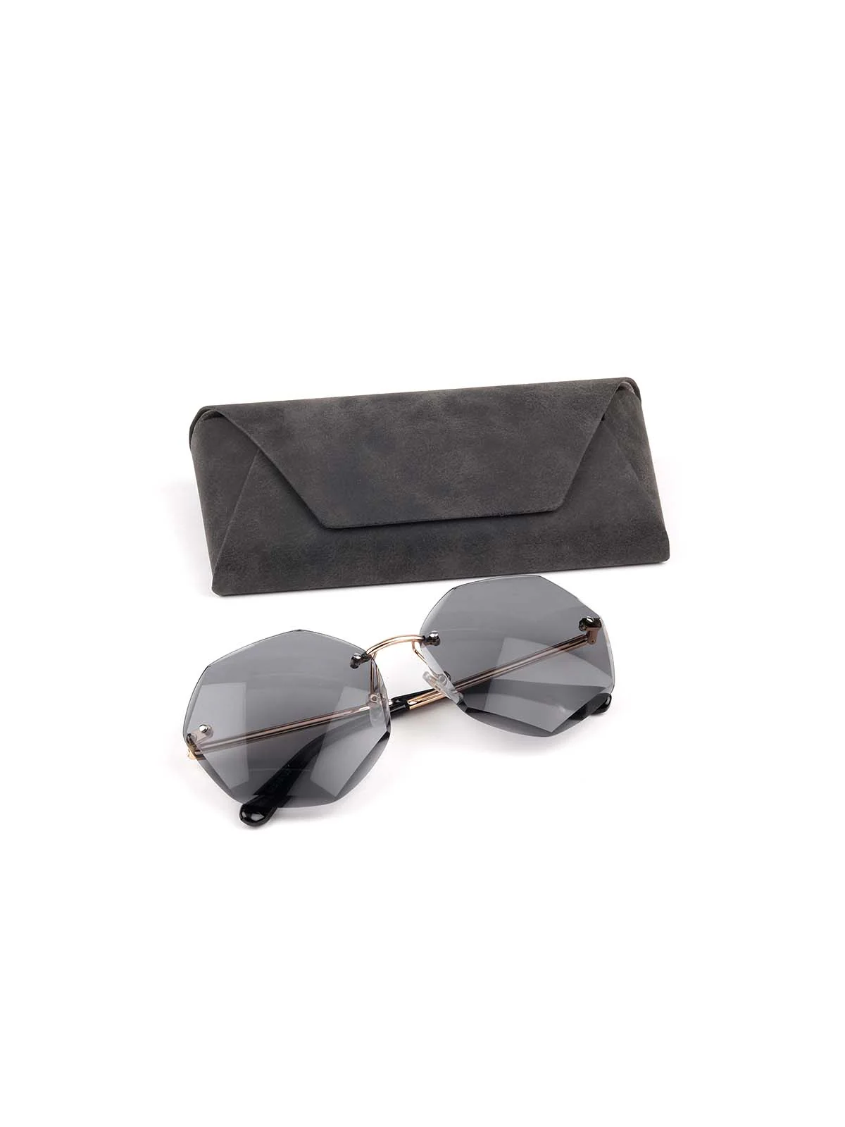 Odette Smoke Grey-Tinted Sunglasses For Women - Image 10
