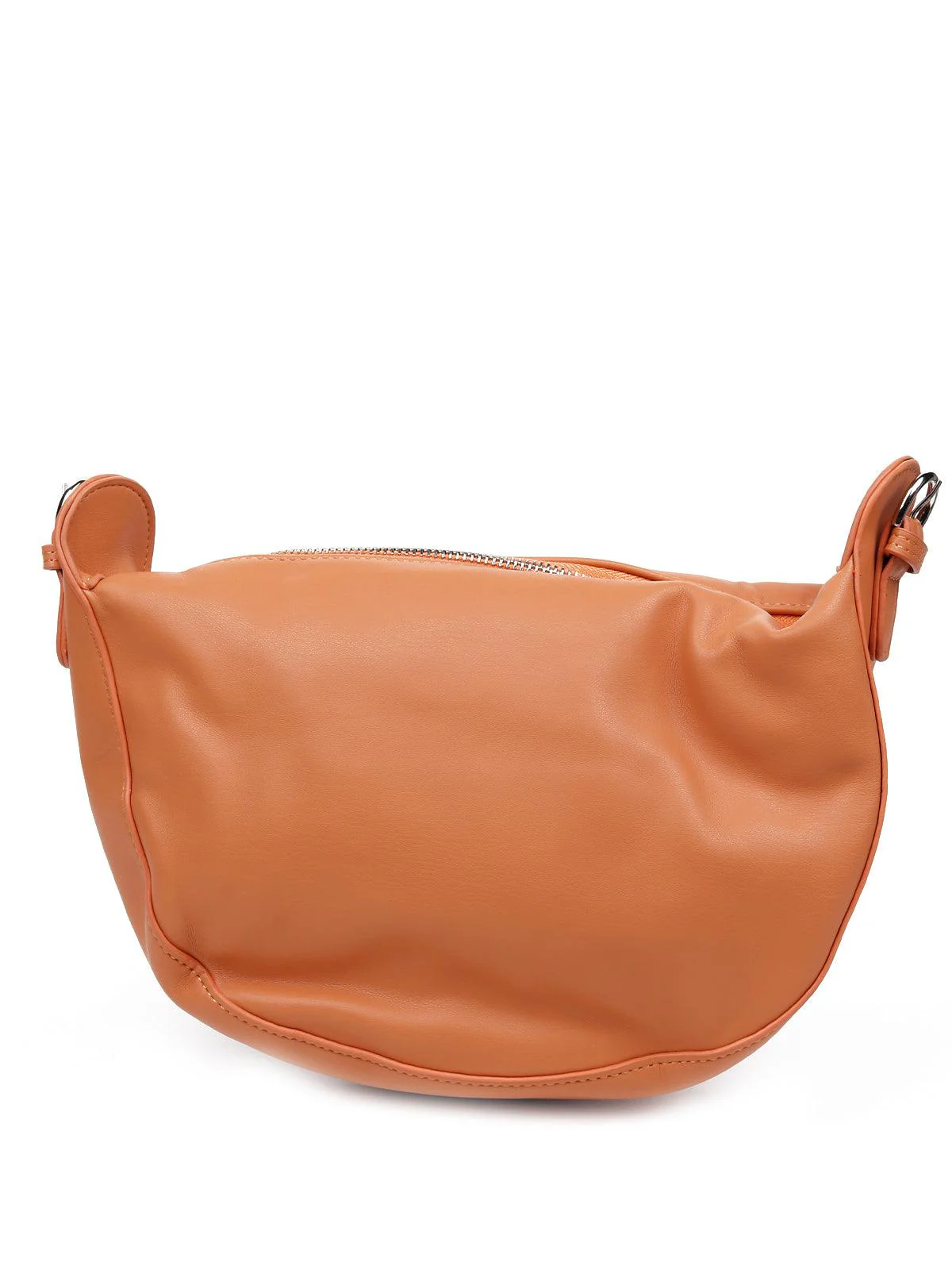 Odette Women Smooth Tan Scrunched Bag - Image 5