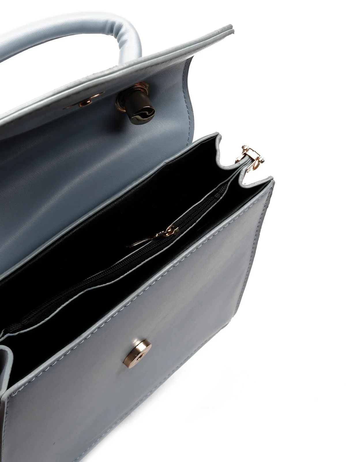 Odette Women Blue Metal Sling Bag - Image 7