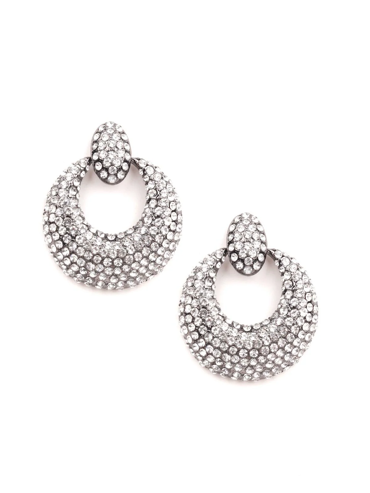 Odette Women Silver Metal Earrings - Image 3