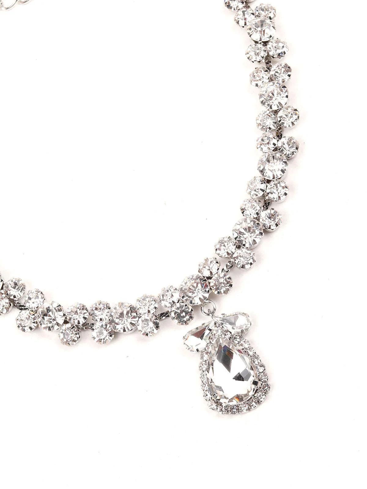 Odette Women Multicolour Metal Princess Necklace - Image 5