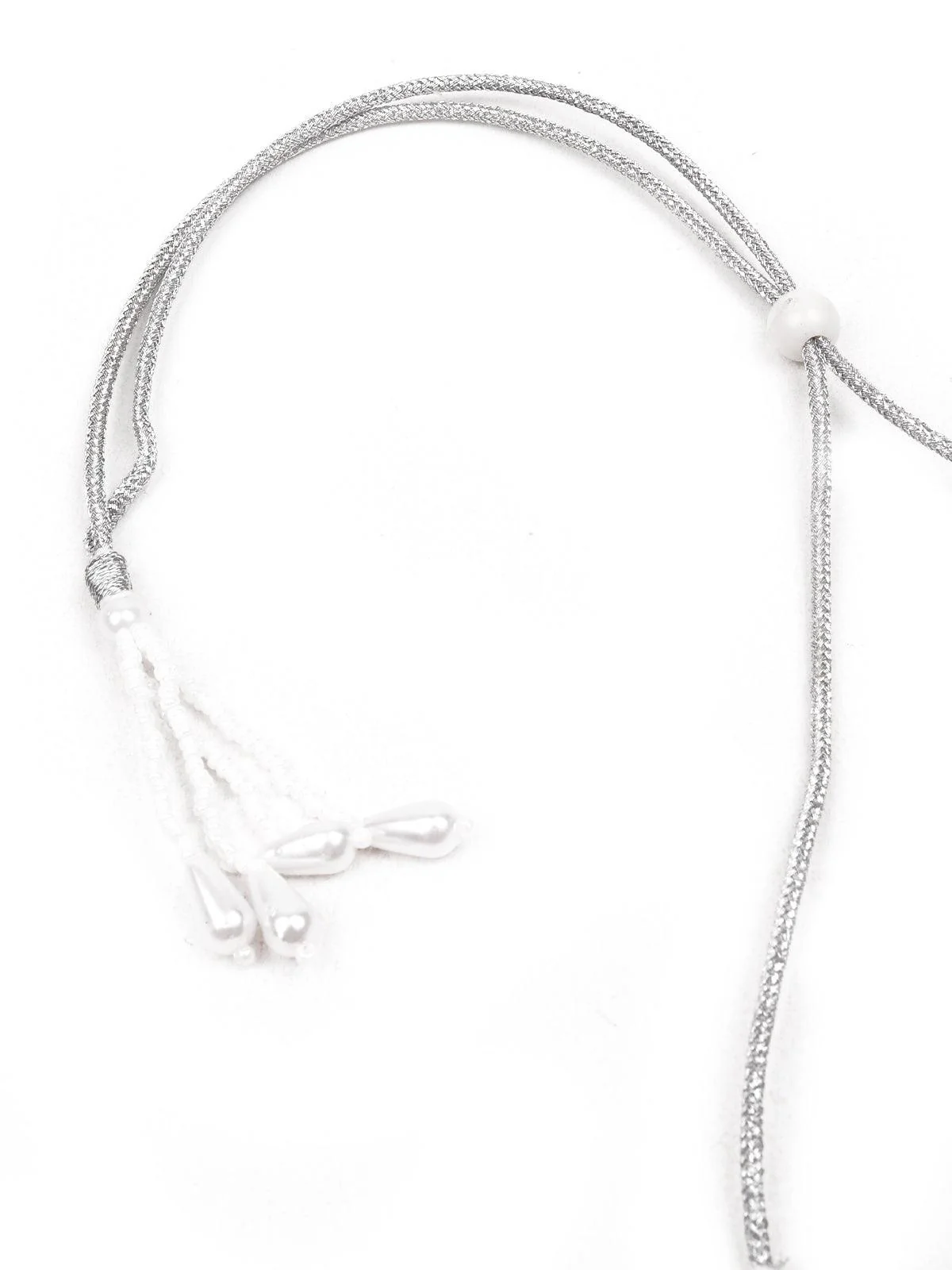 Odette Women Sparkling Navy Blue And White Stone Choker - Image 6
