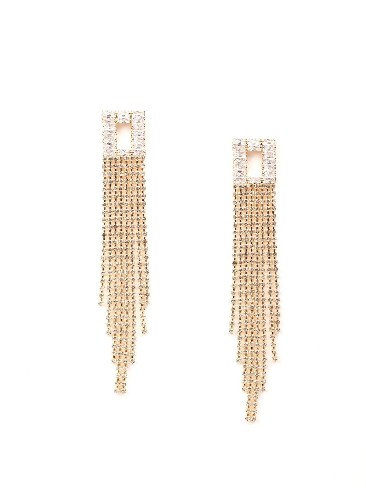 Odette Women Gold Metal Earrings. - Image 3