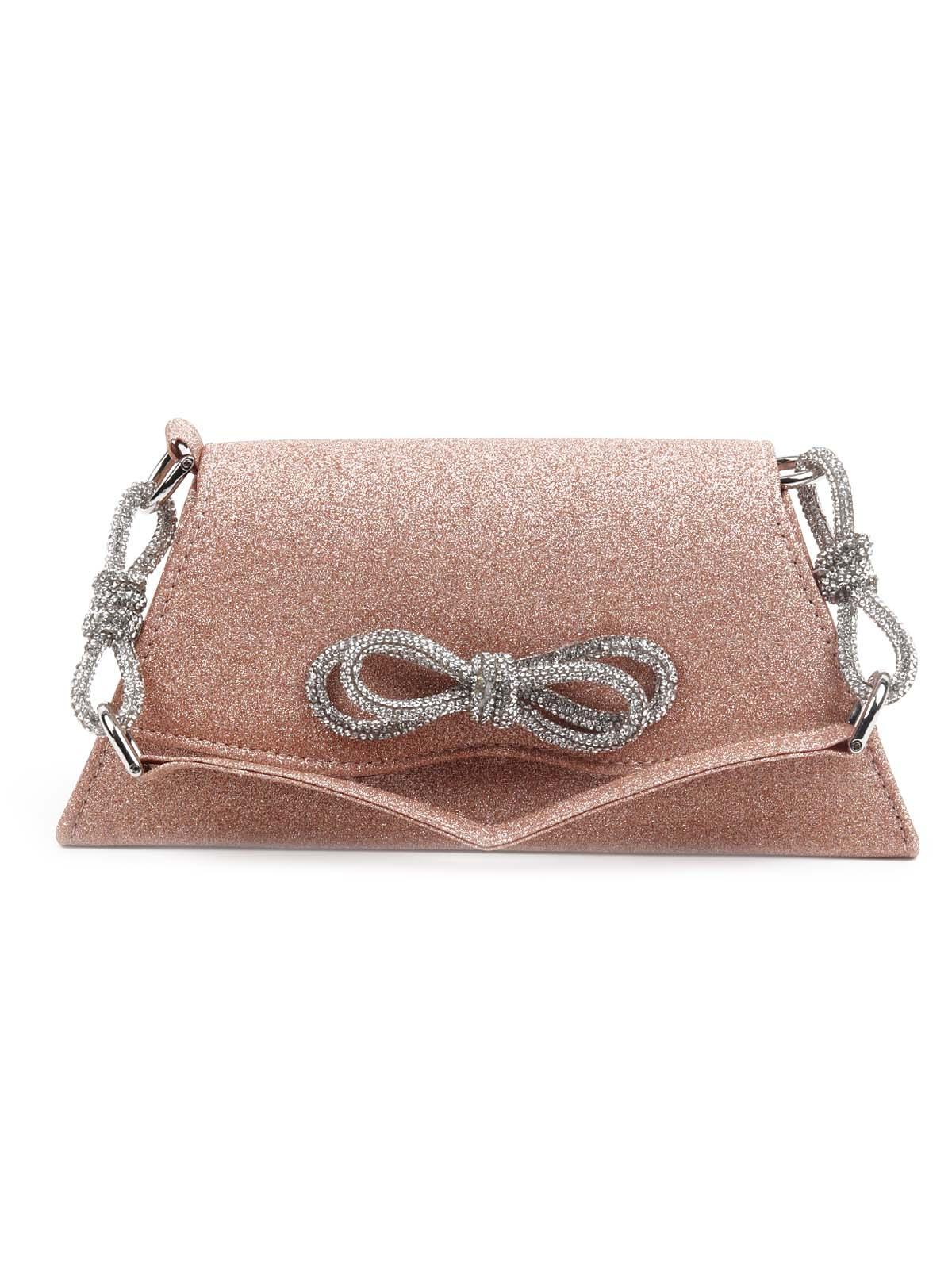 Odette Women Statement Gold Rose Colored Clutch Bag - Image 3