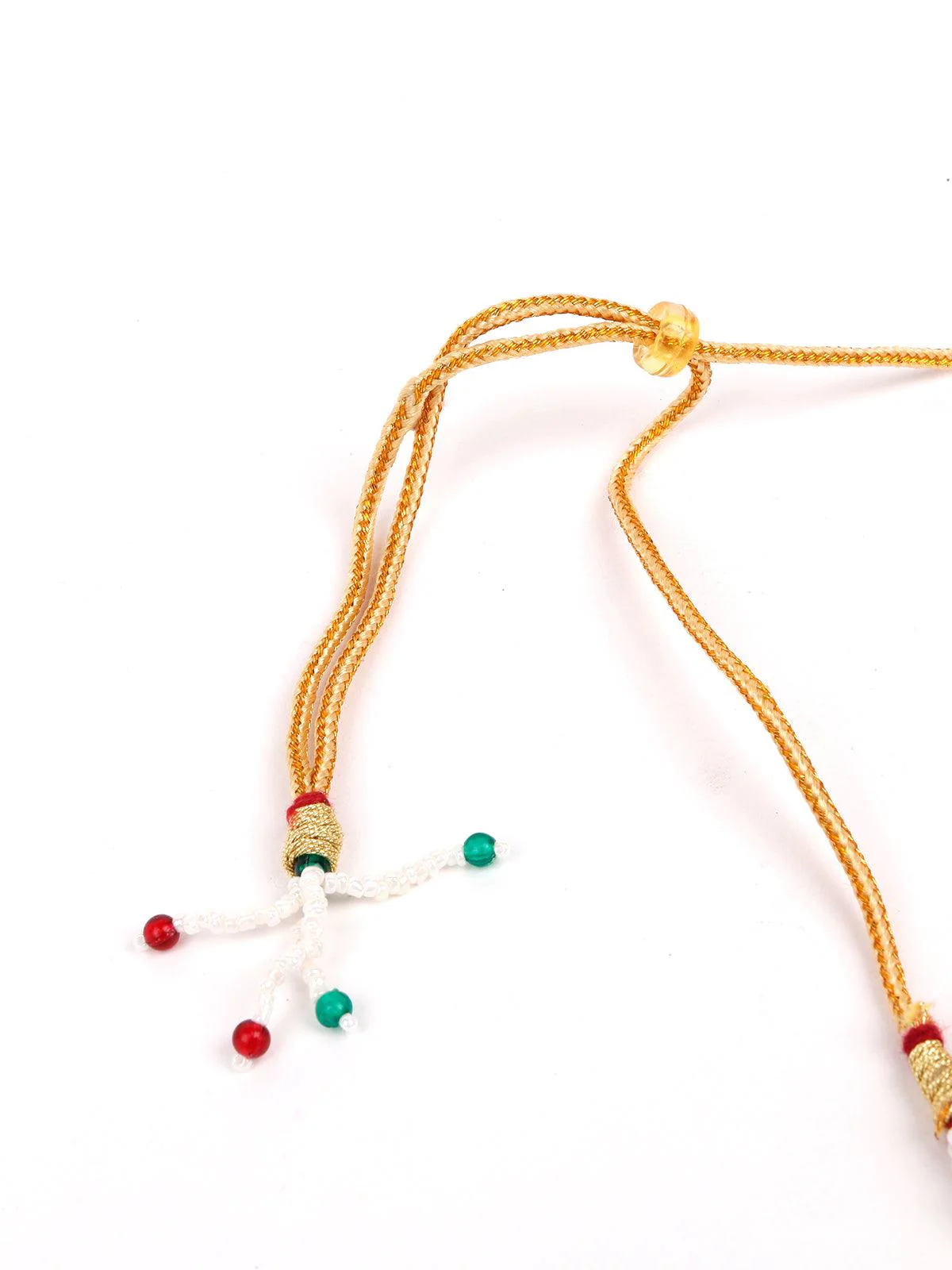 Odette Women Statement Maroon Beads Choker Set - Image 6