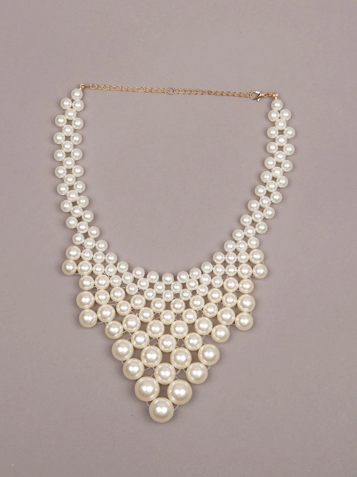 Odette Women White Metal Necklace - Image 3