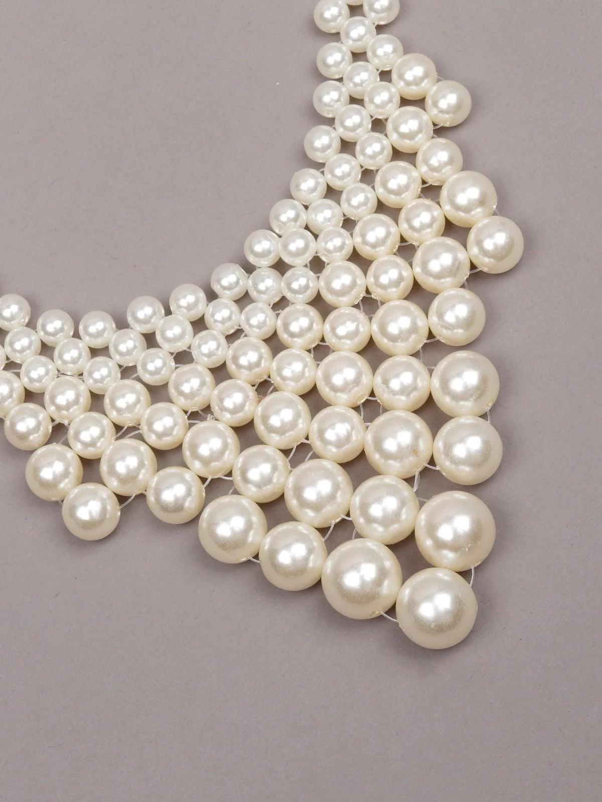 Odette Women White Metal Necklace - Image 6