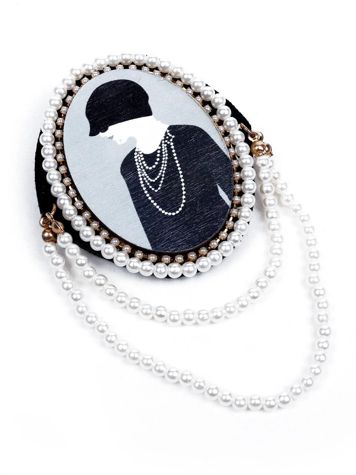 Odette Women White Metal Brooch - Image 4