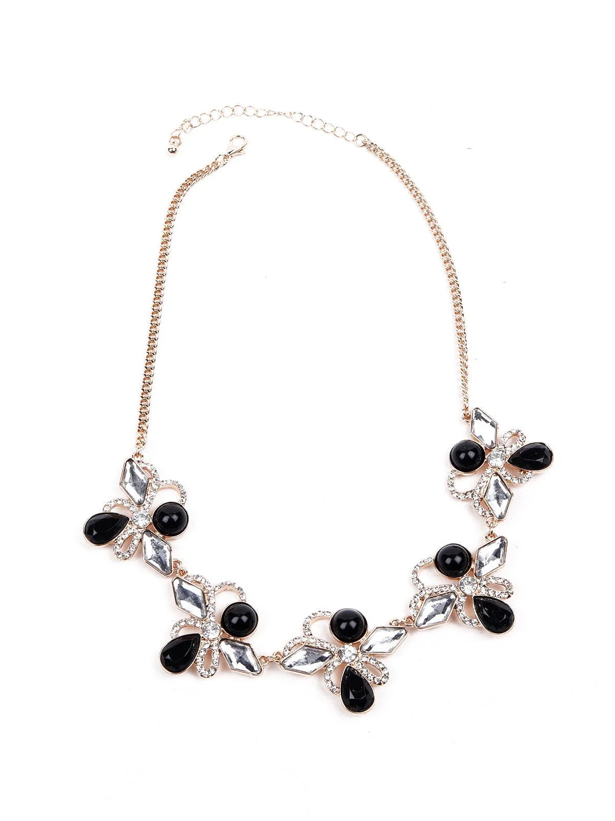 Odette Women Black Metal Necklace - Image 3