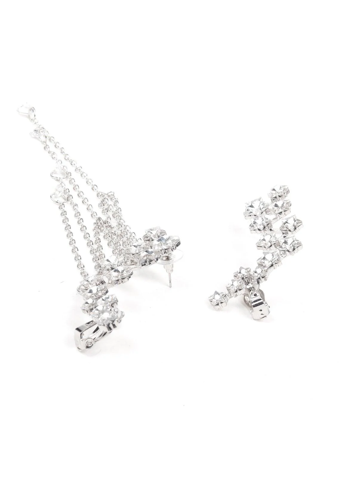 Odette Women Silver Metal Earrings - Image 3