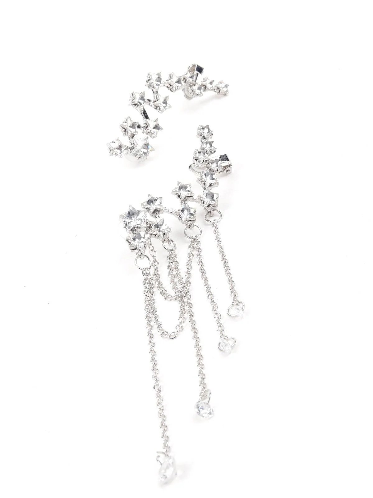 Odette Women Silver Metal Earrings - Image 5