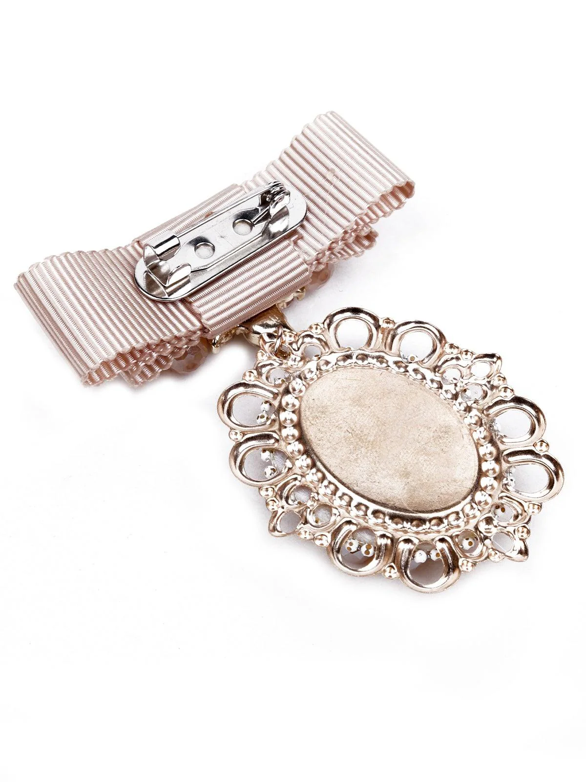 Odette Women Orange Metal Brooch - Image 6