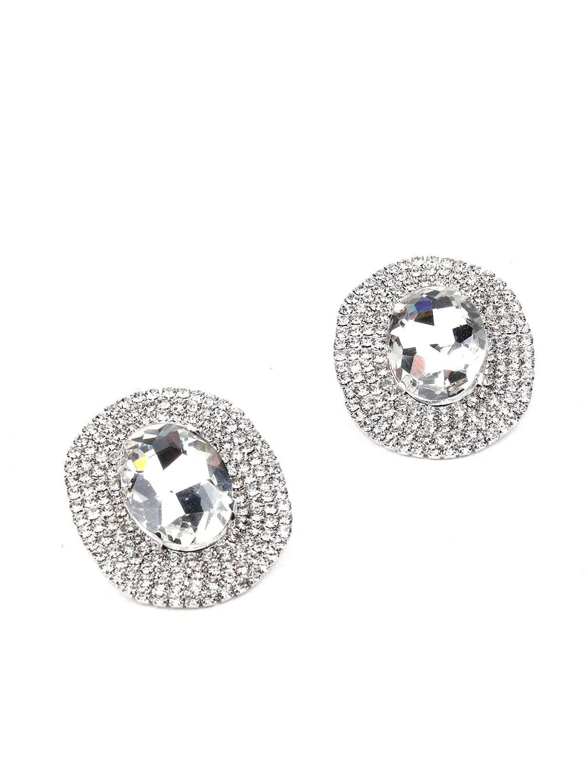 Odette Women Silver Metal Earrings - Image 6
