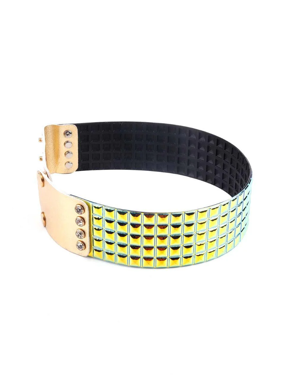 Odette Stunning Chrome Effect Choker Necklace For Women - Image 3