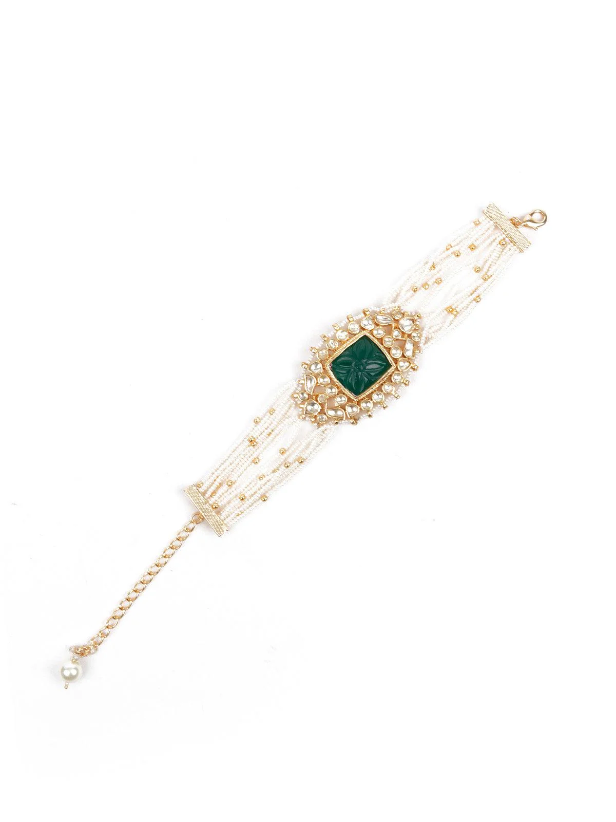 Odette Women Stunning Embellished Gold Bracelet - Image 4
