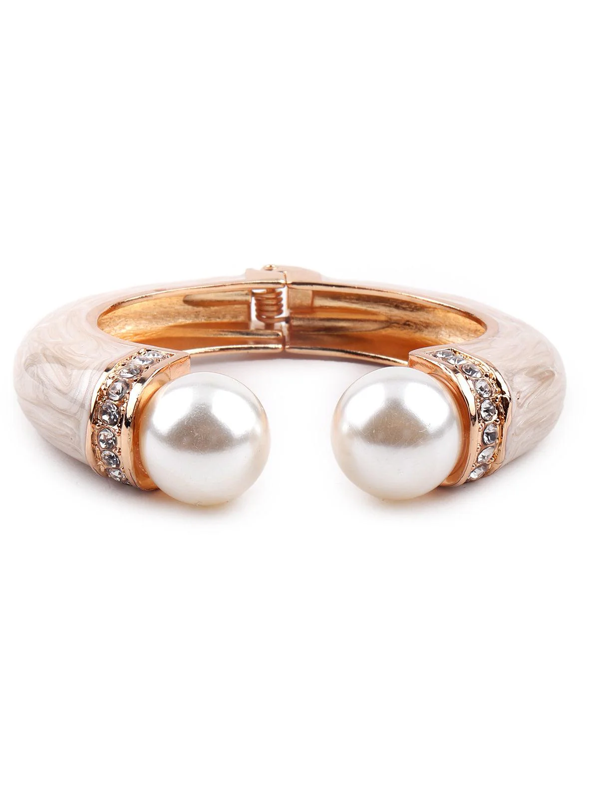 Odette Stunning Gold Kada Bracelet For Women - Image 4