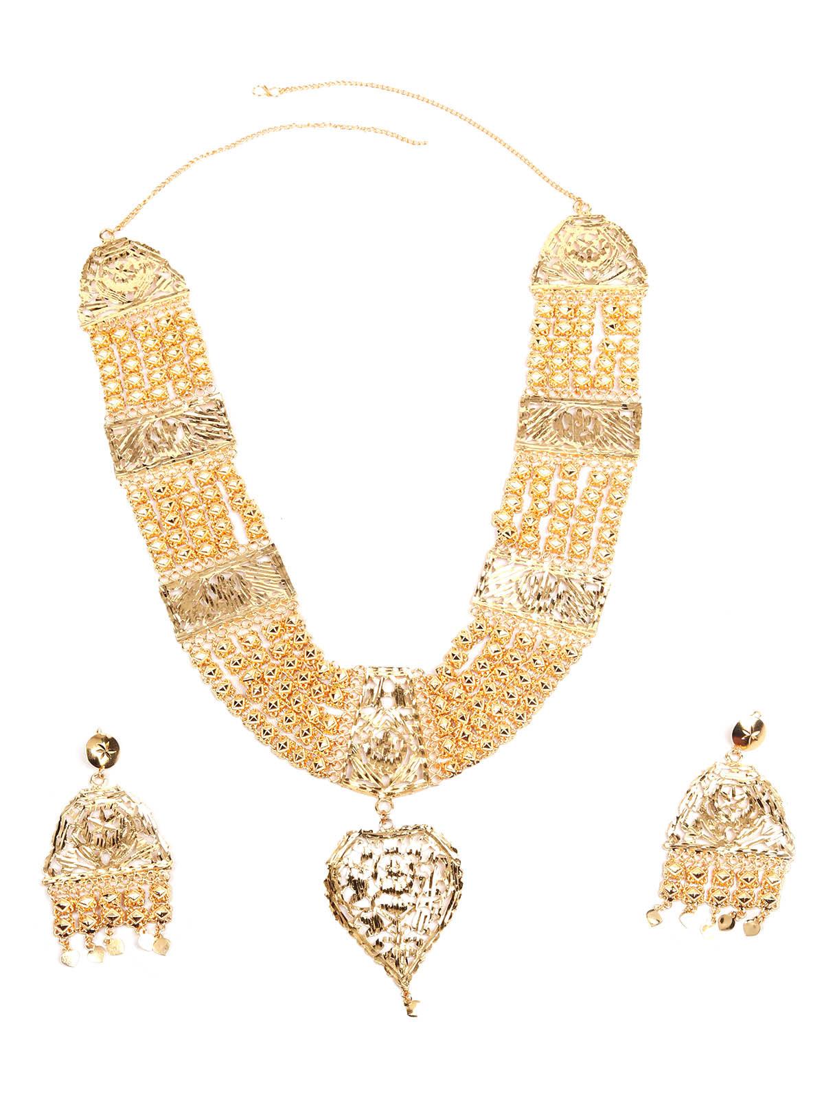 Odette Stunning Gold Necklace Set For Women - Image 3