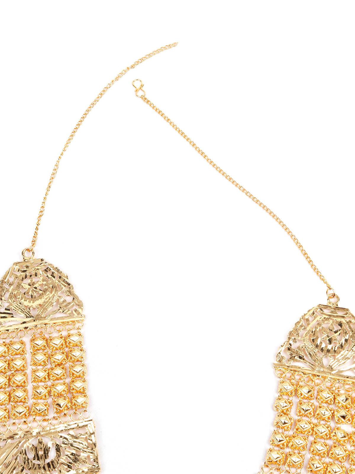 Odette Stunning Gold Necklace Set For Women - Image 5