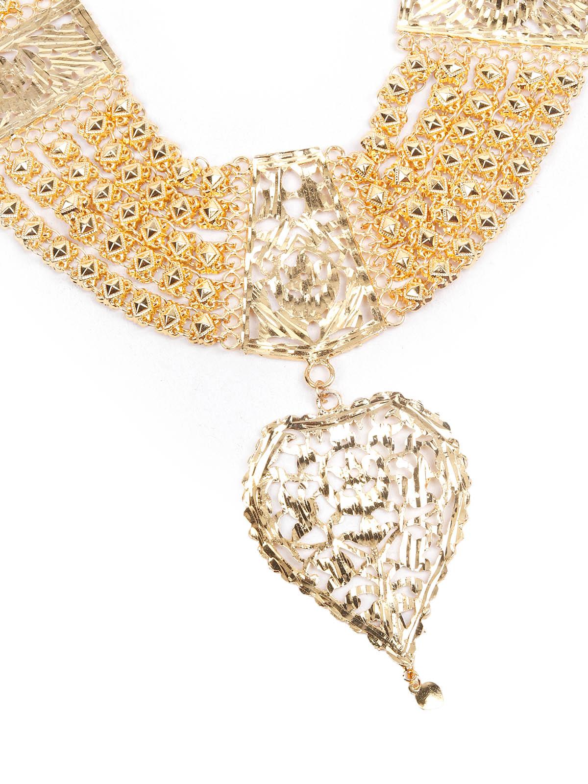 Odette Stunning Gold Necklace Set For Women - Image 6