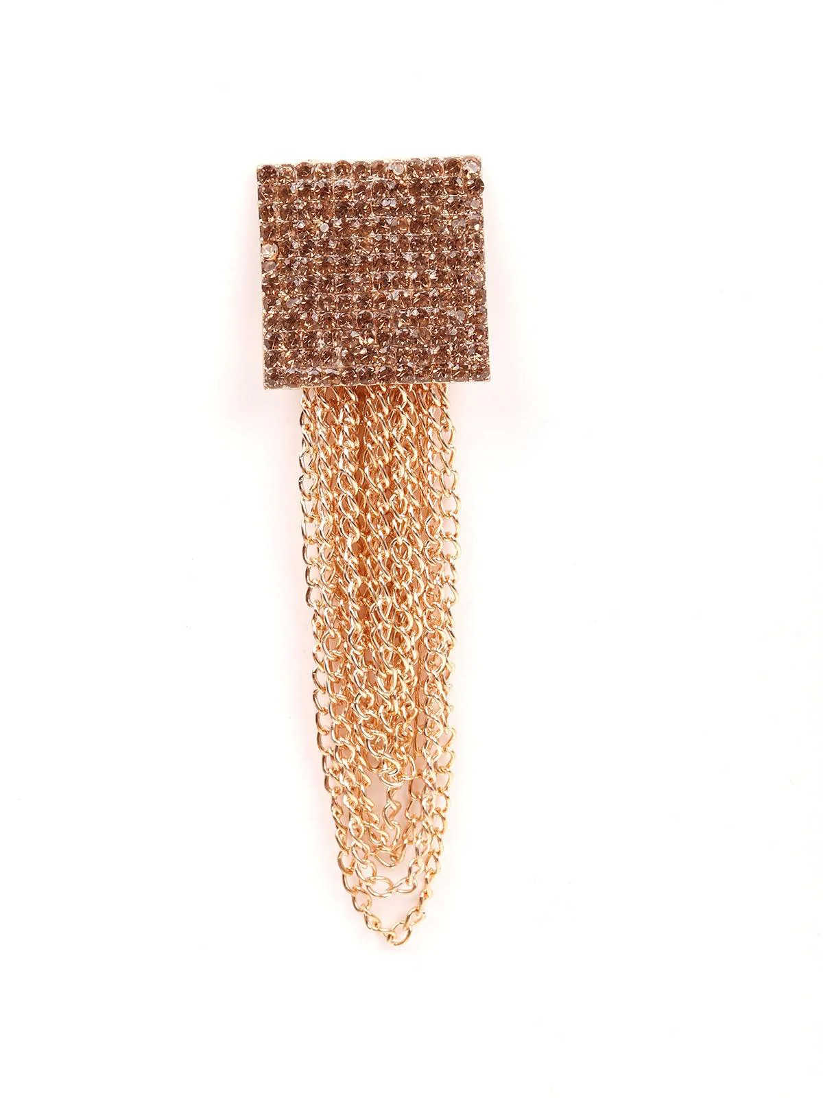 Odette Women Gold Metal Drop Earrings - Image 4