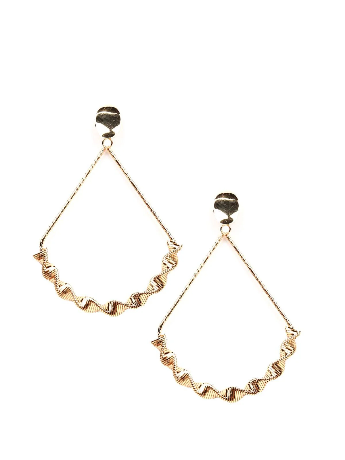 Odette Women Gold Metal Earrings - Image 3