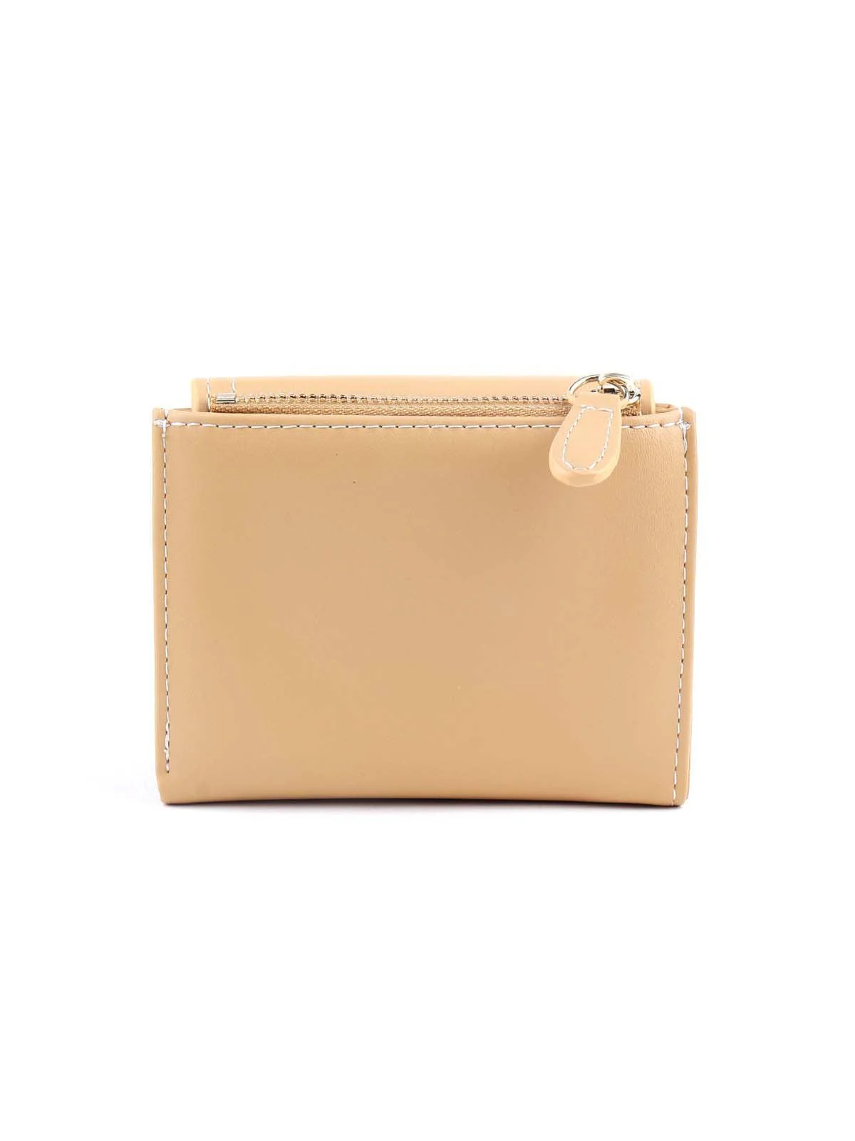 Odette Stunning Light Beige Colour Mini Wallet For Women - Image 5