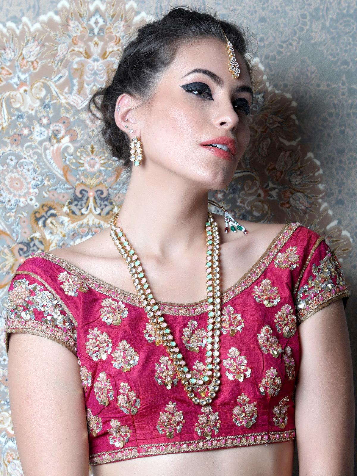 Odette Stunning Long Double Sided Necklace Set For Women