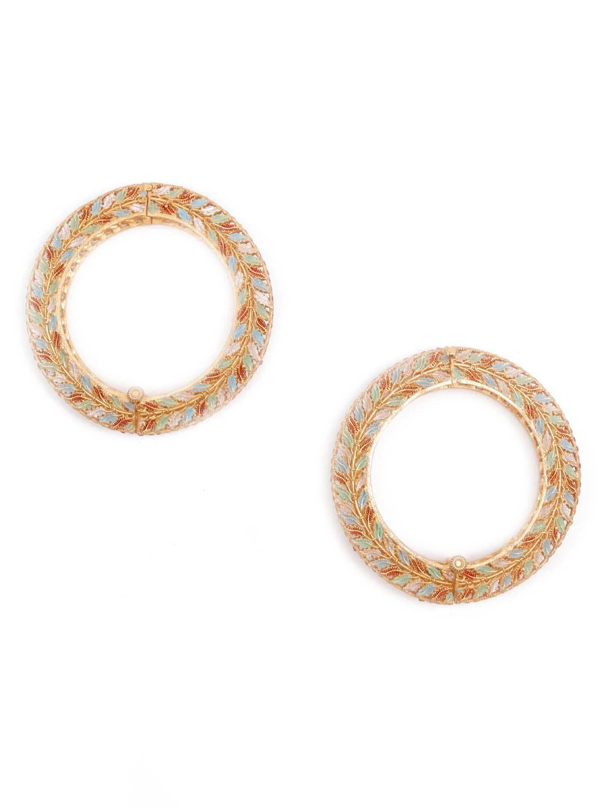 Odette Women Stunning Multicolored Ethnic Bracelet - Image 4