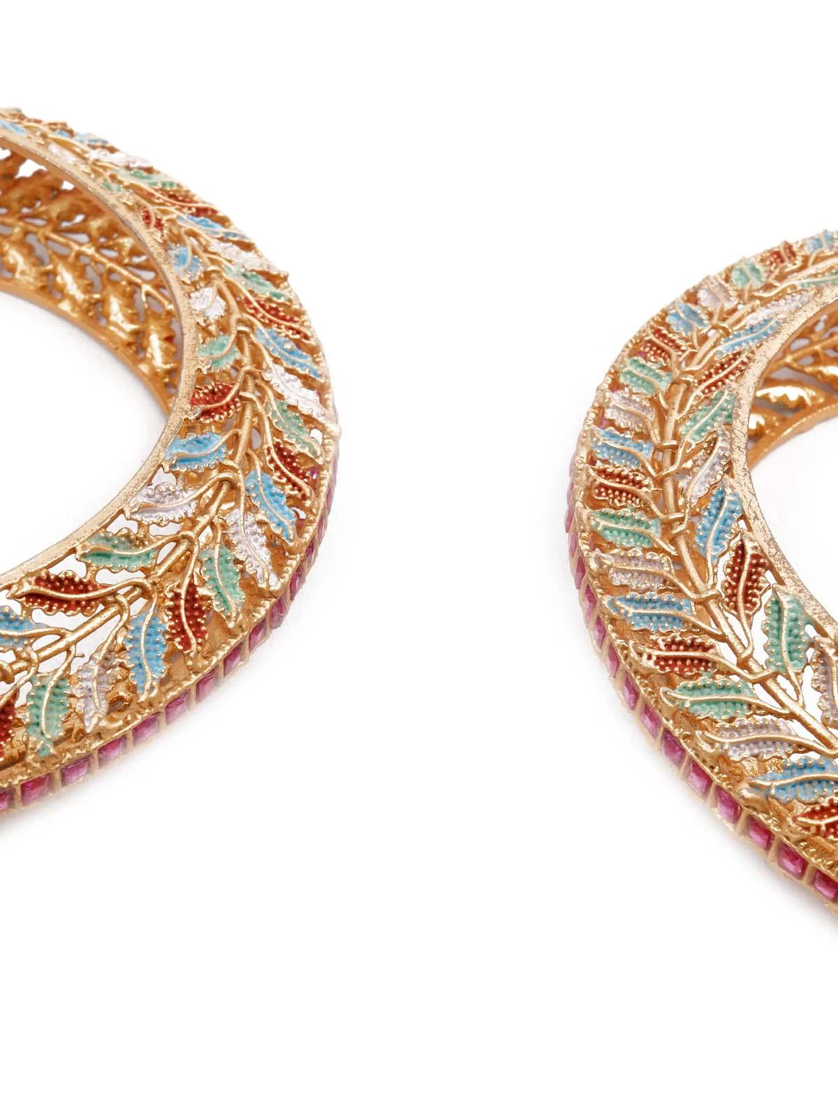 Odette Women Stunning Multicolored Ethnic Bracelet - Image 5