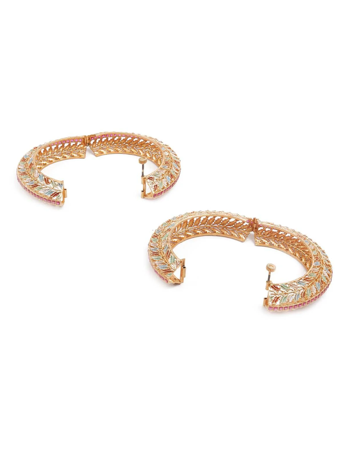 Odette Women Stunning Multicolored Ethnic Bracelet - Image 6