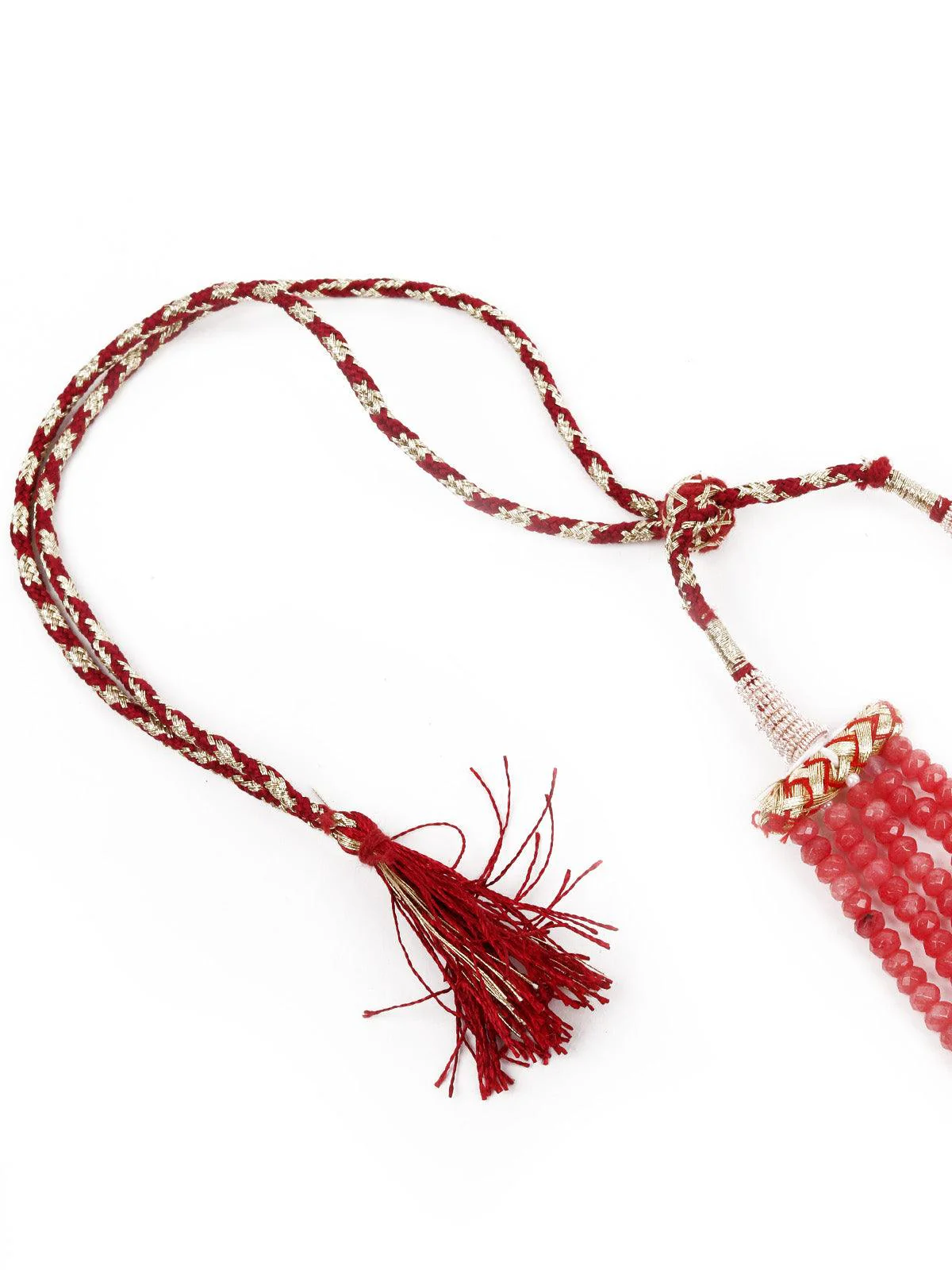 Odette Stunning Pink & Green Necklace Set For Women - Image 6