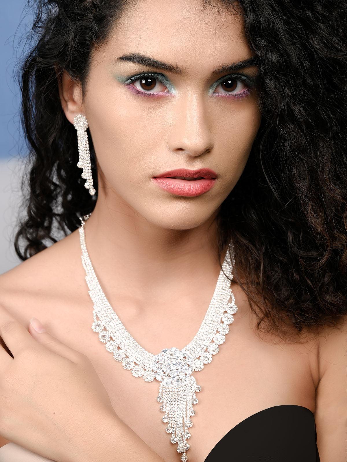 Odette Stunning Shinning And Highly Sophisticated Necklace Set For Women - Image 2