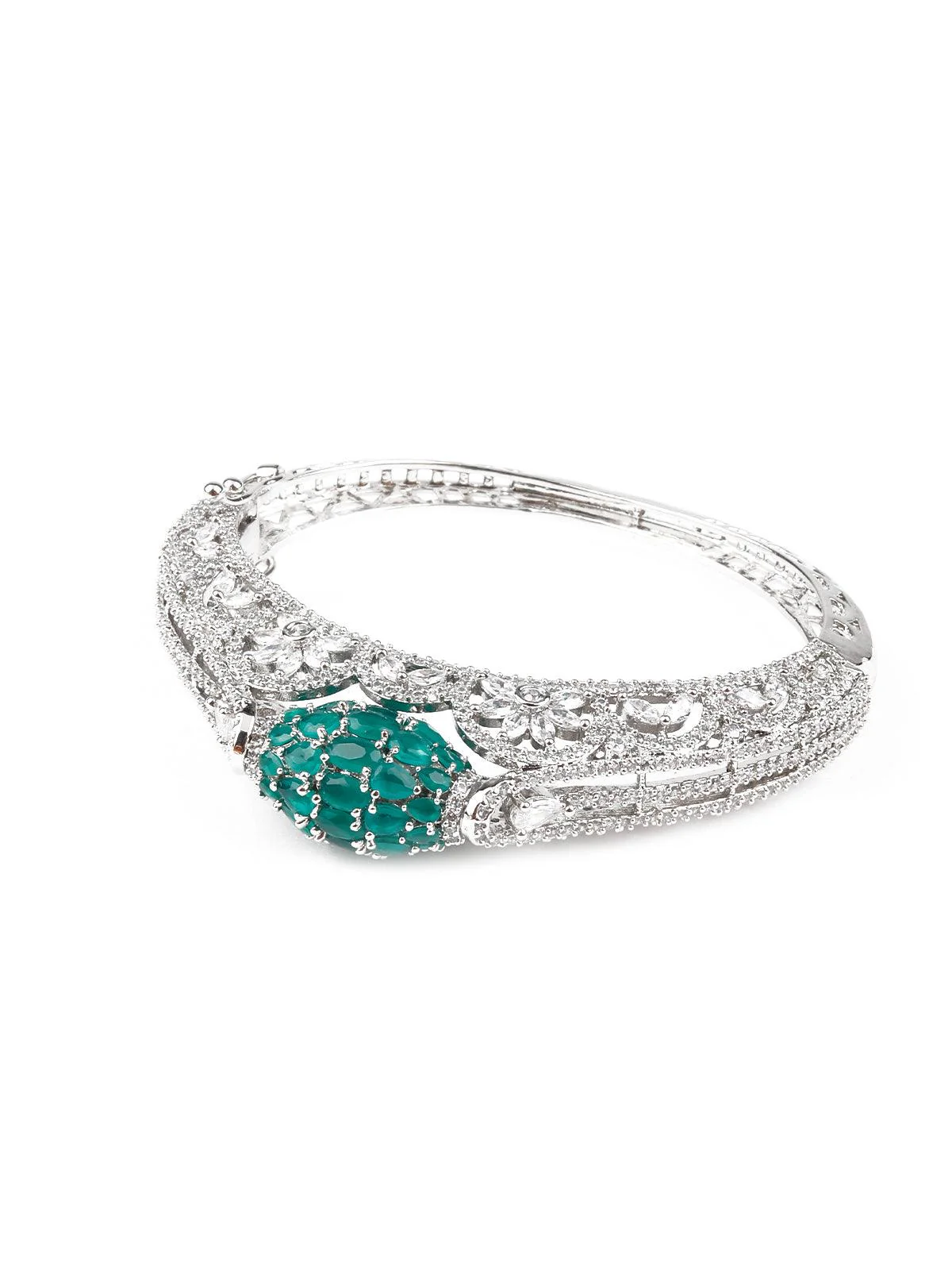 Odette Women Stunning Silver Studded Bracelet - Image 3