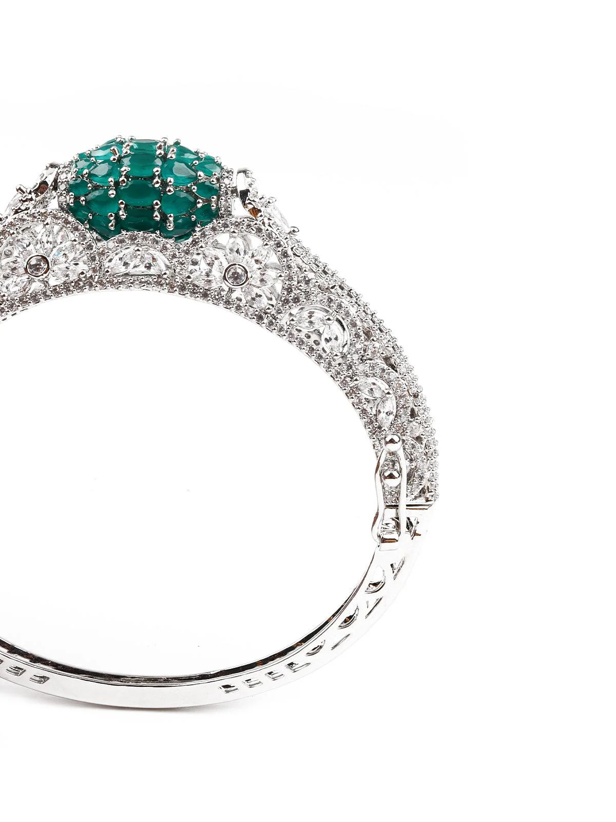 Odette Women Stunning Silver Studded Bracelet - Image 4
