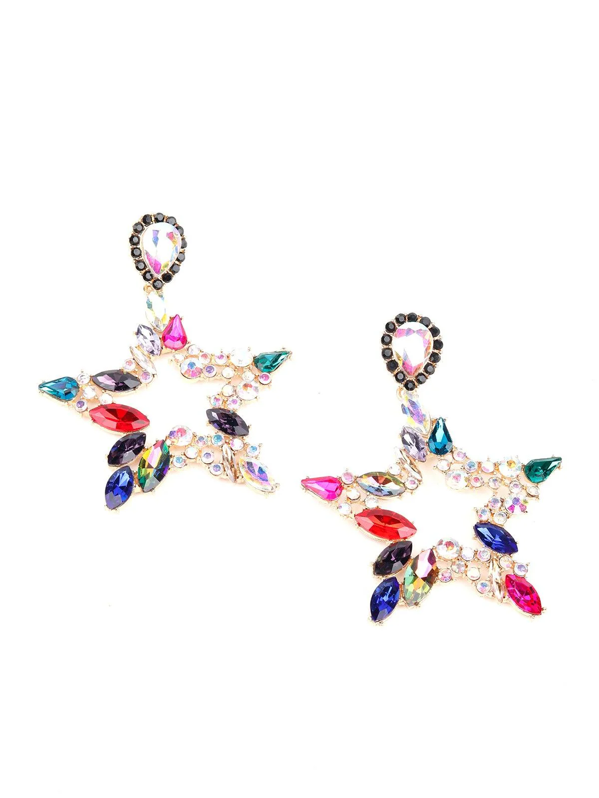 Odette Women Multi Metal Earrings - Image 3