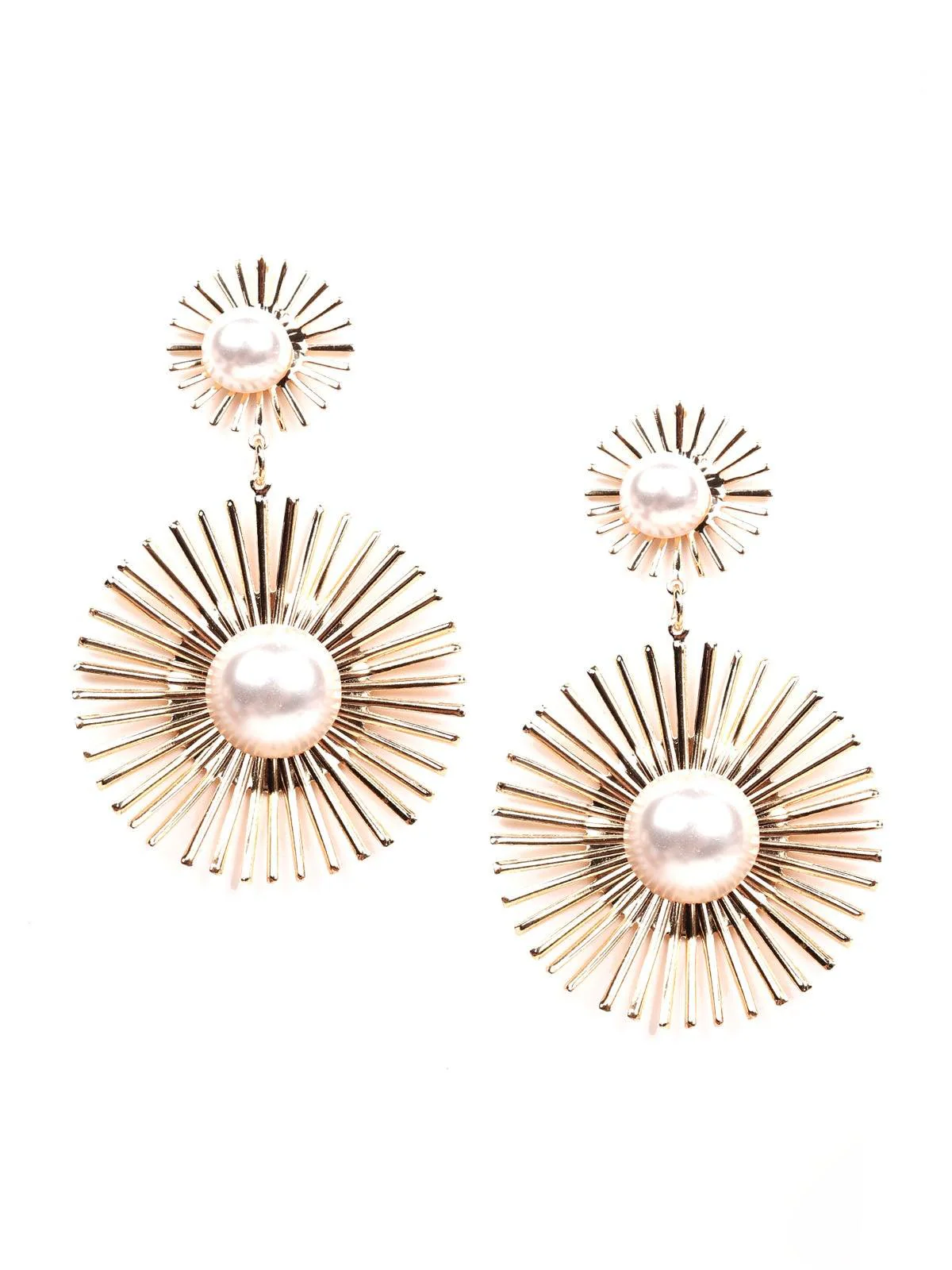 Odette Women Gold-Tone Metal Earrings - Image 3